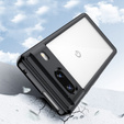 Carcasă pentru Google Pixel 7 5G, Fusion Hybrid, cu protecție pentru camera foto, transparent / negru