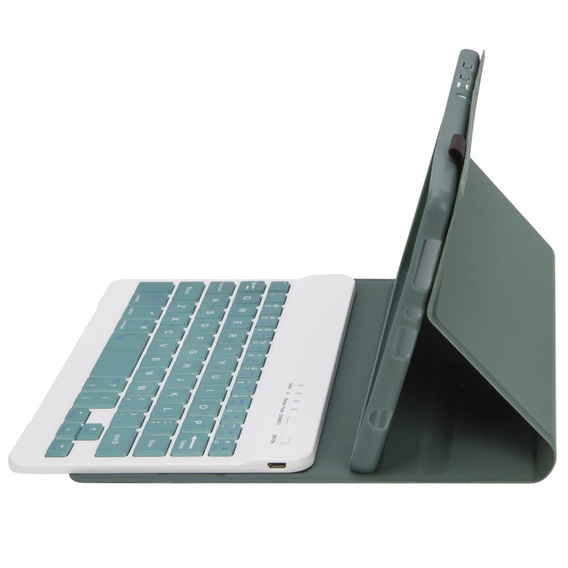 Carcasă + tastatură Samsung Galaxy Tab A7 Lite 8.7 T220 / 225, verde