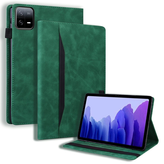 Husă pentru Xiaomi Pad 7, Classic, cu spațiu pentru stylus, verde