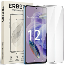 2x sticlă călită pentru Xiaomi Redmi Note 12 Pro+ 5G / 12 Pro 5G / POCO X5 PRO 5G, ERBORD 9H Hard Glass pe ecran