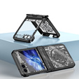 Husă pentru Samsung Galaxy Z Flip7 FE / Z Flip6, Mechanical Legend, negru