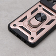 Husă blindată pentru Motorola Moto G84 5G, CamShield Slide, roz rose gold
