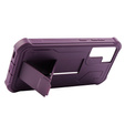 Husă blindată pentru Samsung Galaxy S21 FE, Dexnor Full Body, violet închis
