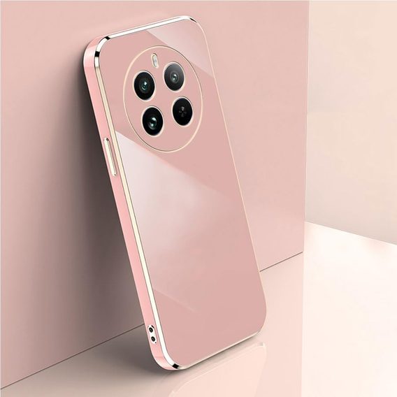 Husă pentru Realme 12 Pro 5G / 12 Pro+ 5G, Glamour CamShield, roz rose gold