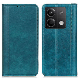 Huse pentru Xiaomi Redmi Note 13 5G, Wallet Litchi Leather, verde