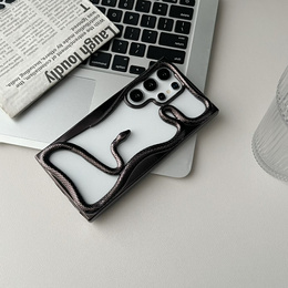 Husa LUPHIE pentru Samsung Galaxy S25 Ultra, Armor Bumper, negru