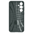 Carcasa Spigen pentru Samsung Galaxy S24 FE, Liquid Air, verde + 9H Tempered Glass