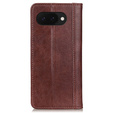 Husa cu clapetă pentru Google Pixel 9A, Split Leather, maro