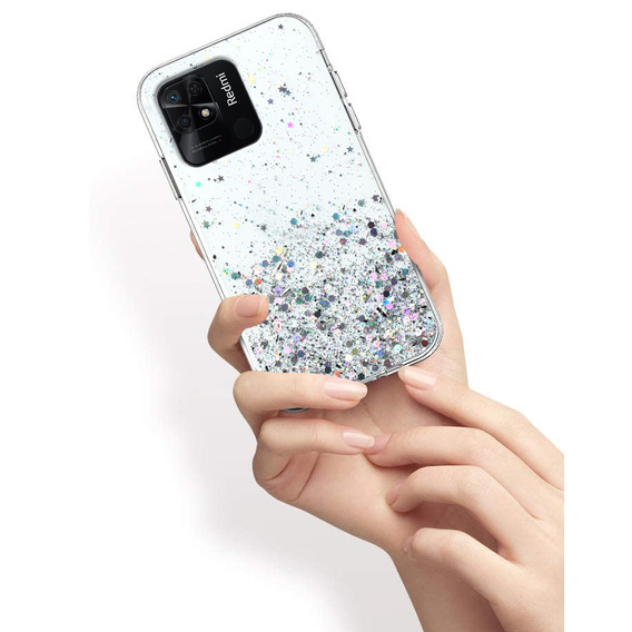 Huse pentru Xiaomi Redmi 10C, Glittery, transparentă