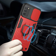 Husă pentru Samsung Galaxy A03s, KickStand Camera Lens, albastru