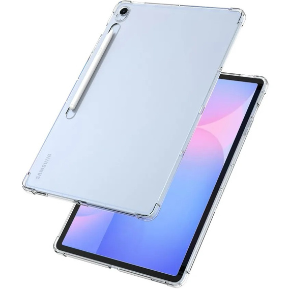Husă pentru Samsung Galaxy Tab S10 FE+ Plus, silicon, transparentă