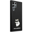 Karl Lagerfeld Silicone Choupette pentru Samsung Galaxy S24 Ultra