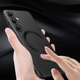 Carcasă pentru Samsung Galaxy A26, ColorMag, pentru MagSafe, negru + sticlă călită 9H