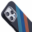 Carcasa pentru iPhone 16 Pro Max, Carbon Fiber MagSafe, albastru închis