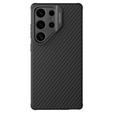 Carcasă pentru Samsung Galaxy S25 Ultra, carcasă blindată Nillkin, Carboprof Case, pentru Magsafe, negru