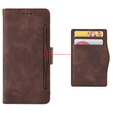Cu clapetă pentru Oppo Reno 13F / Oppo Reno 13FS, Card Slot, maro