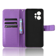 Cu clapetă pentru Xiaomi Redmi Note 12 4G, Wallet Smart Magnet, violet