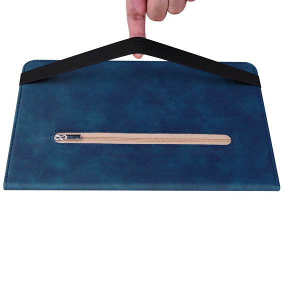 Huse pentru Lenovo Tab P11 Gen 2, Wallet Pen Slot, albastru