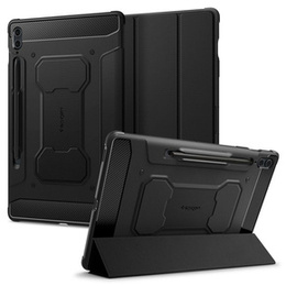 Husă SPIGEN Rugged Armor Pro pentru Samsung Galaxy Tab S9 FE+ 12.4" (X610/X616B) – Neagră