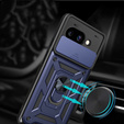 Husă blindată pentru Google Pixel 9A, CamShield Slide, albastru