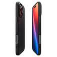 Carcasa Spigen pentru iPhone 16 Pro Max, Liquid Air, negru + 9H Tempered Glass