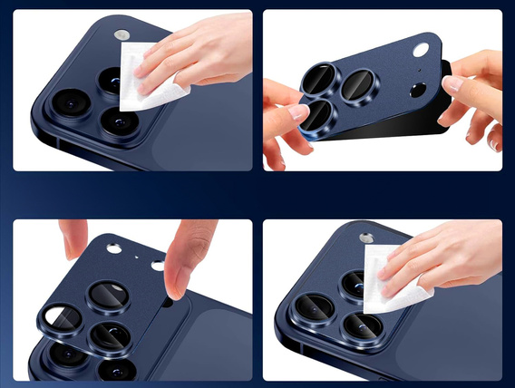 2x sticlă temperată ERBORD pentru camera iPhone 17 Pro Max