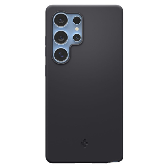 Carcasă Spigen pentru Samsung Galaxy S25 Ultra, Silicone Fit Mag, negru + sticlă călită