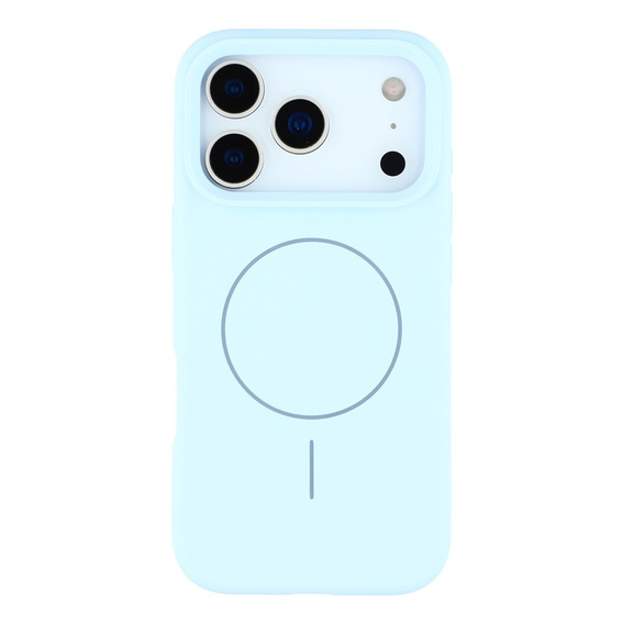 Manșon din silicon pentru iPhone 17 Pro, pentru MagSafe, antișoc, albastru