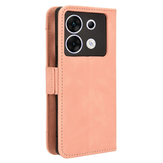 Cu clapetă pentru Infinix Zero 30 5G, Card Slot, roz
