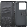 Cu clapetă pentru Xiaomi Poco X6 5G, Butterfly, negru
