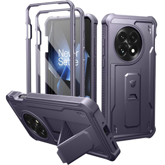 Husă blindată pentru OnePlus 13, Dexnor Full Body (Two Frames), violet