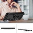 Husă blindată pentru Samsung Galaxy A55 5G, Nox Case Ring, negru