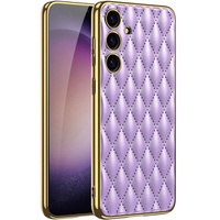 Husă pentru Samsung Galaxy S24, Leather Rhombus, violet