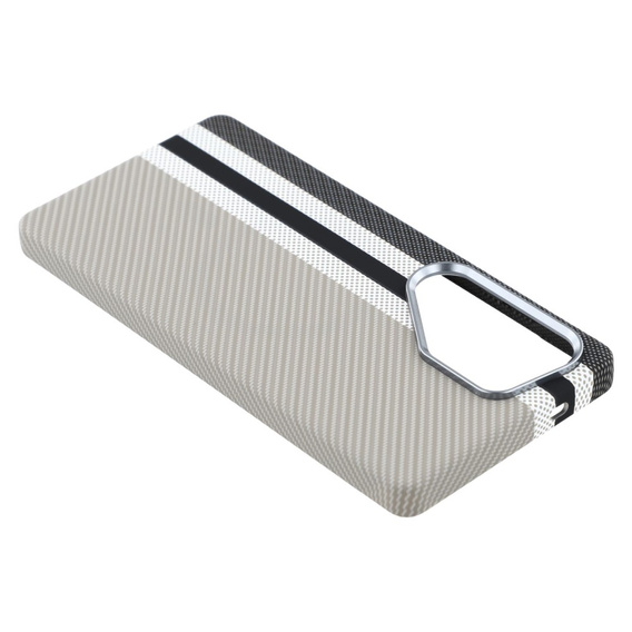 Carcasa pentru Samsung Galaxy S25 Ultra, Carbon Fiber MagSafe, gri