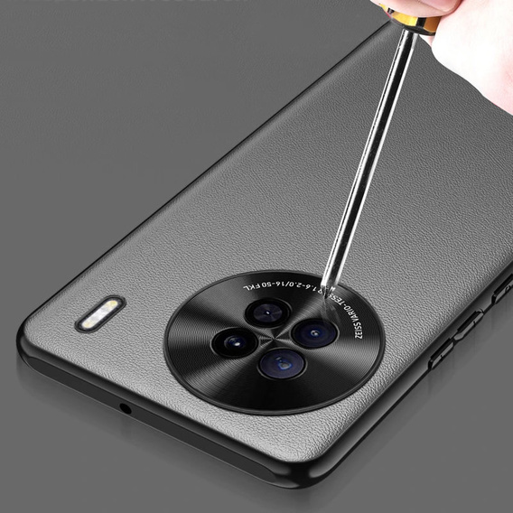 Husă din piele pentru Vivo X90 Pro 5G, leather hybrid, negru