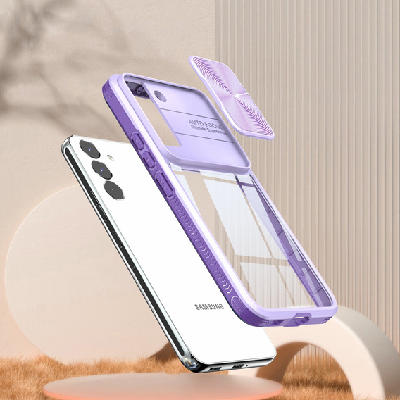 Huse pentru Samsung Galaxy A14 4G/5G, Slide Camera, violet