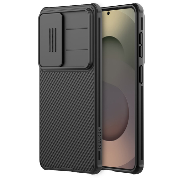 Husă NILLKIN Camshield Pro cu capac pentru cameră pentru Samsung Galaxy S26, negru