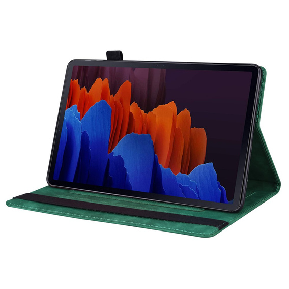 Husă pentru Samsung Galaxy Tab S10 FE+ Plus, Classic, cu spațiu pentru stylus, negru