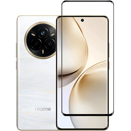 Sticlă călită 3D pentru Realme 14 Pro 5G, cadru negru