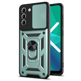 Husă blindată pentru Samsung Galaxy S23 Plus, CamShield Slide, verde