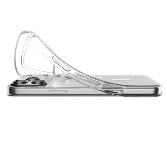 Carcasă Spigen pentru iPhone 17 Pro, Liquid Crystal MagSafe, transparentă/albă
