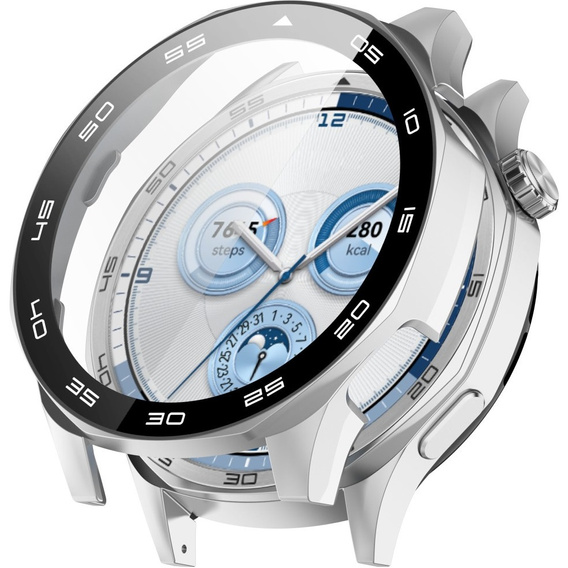 Carcasă 2in1 + sticlă călită pentru Huawei Watch GT 5 46mm, transparentă