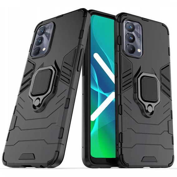 Huse pentru Realme GT Master Edition, Kickstand Ring, negru