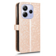 Husa cu clapetă pentru Xiaomi Redmi Note 14 4G, Wallet Rhombus, roz
