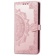 Cu clapetă pentru Samsung Galaxy A53 5G, Mandala Flower, roz