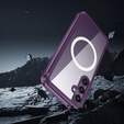 Carcasă pentru Samsung Galaxy S23 FE, Shockproof, cu folie pentru ecran, pentru MagSafe, violet
