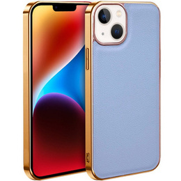 Huse pentru iPhone 14 Plus, Cowhide Leather, albastru