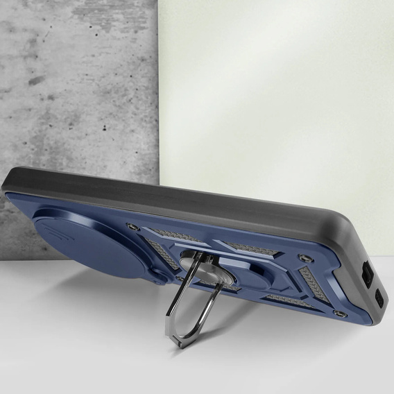 Husă blindată CamShield Slide cu capac pentru cameră și inel pentru Honor Magic 8 Lite