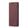 Husa CASEME pentru Samsung Galaxy S9, Leather Wallet Case, maroon