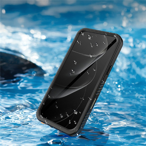 Husă pentru iPhone 17 Pro Max, IP68 rezistentă la apă Redpepper, negru